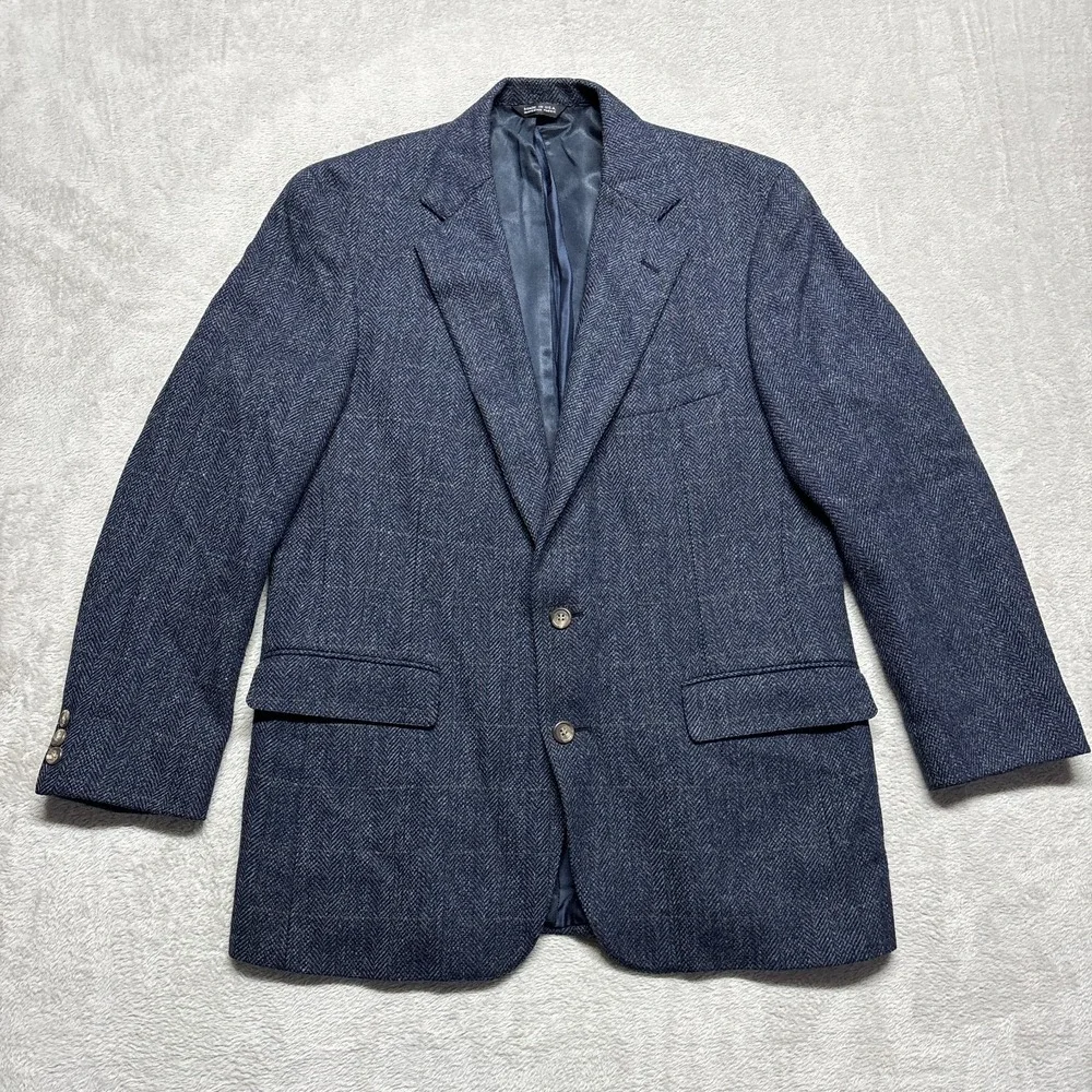 VTG Polo University‎ Club Ralph Lauren Blazer Mens 44 Wool Tweed USA Academia